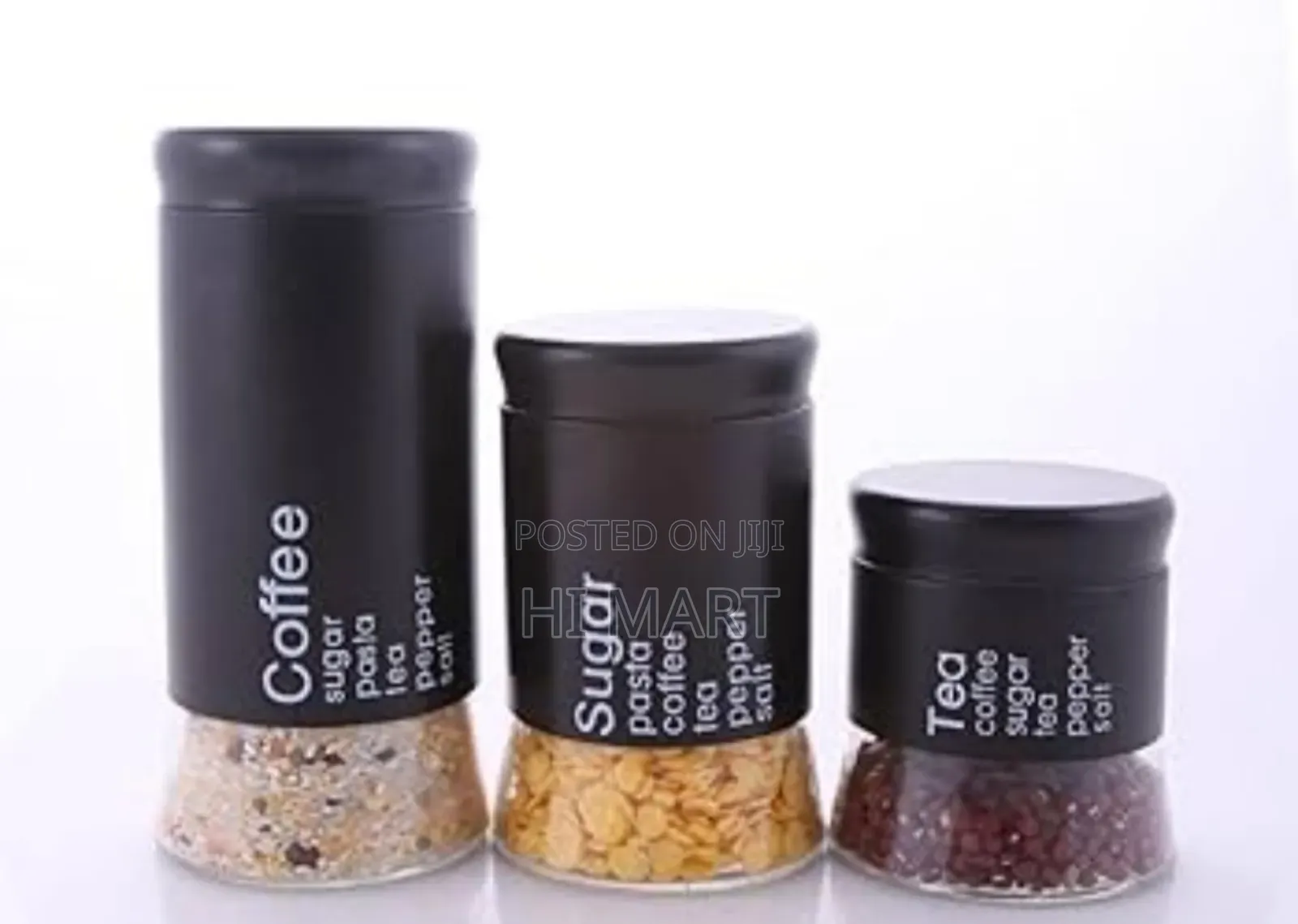 Multi Purpose Glass Jar With Lid(3pcs)