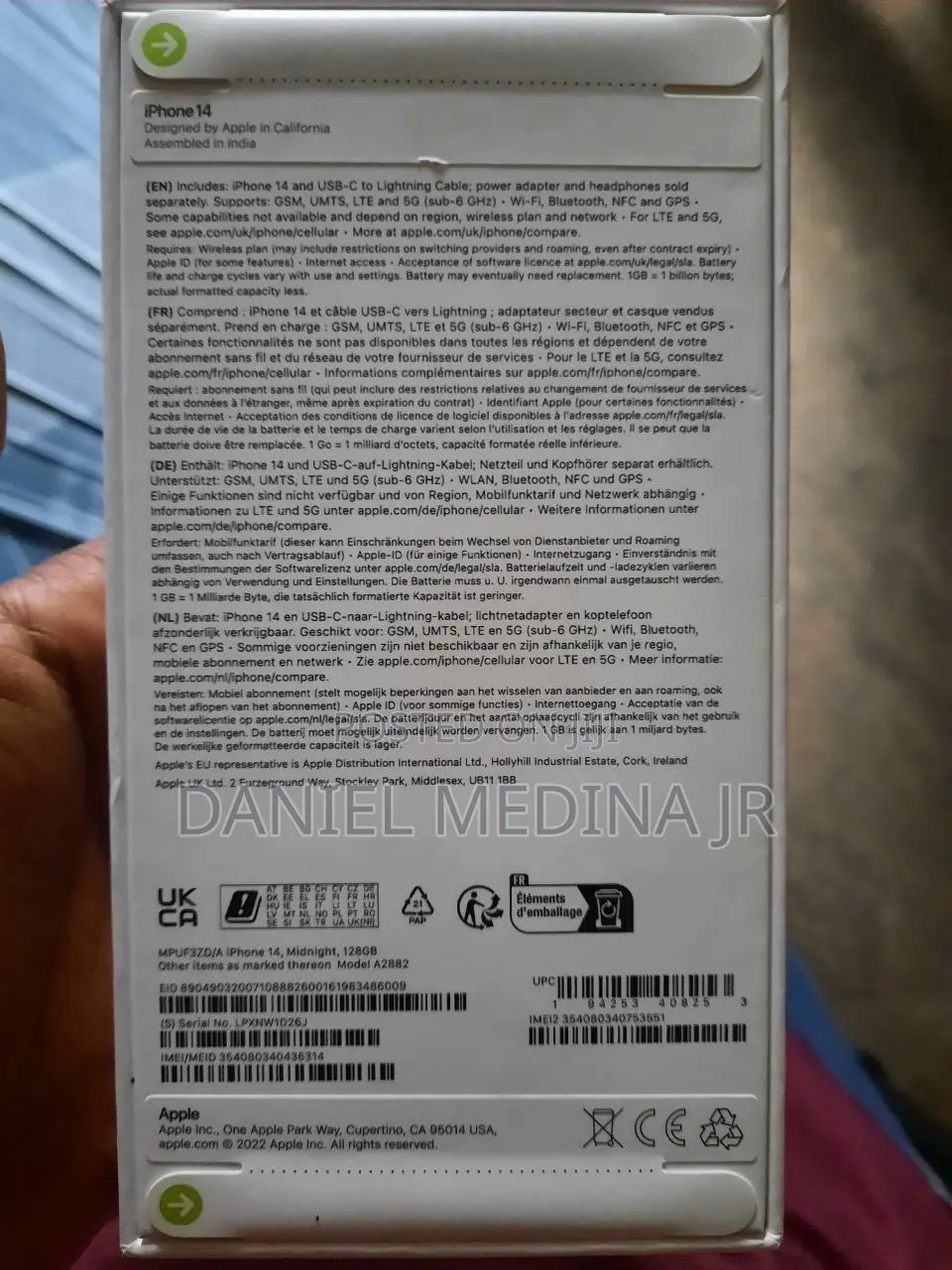 New Apple iPhone 14 128 GB