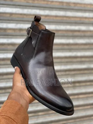 Chelsea Boots: Dark Brown Smooth Leather Shoes (Order Now)