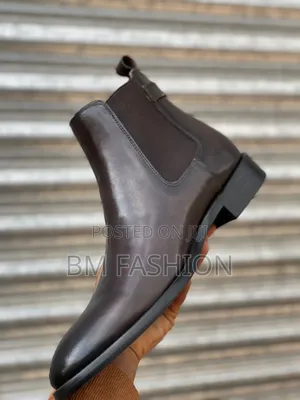 Chelsea Boots: Dark Brown Smooth Leather Shoes (Order Now)