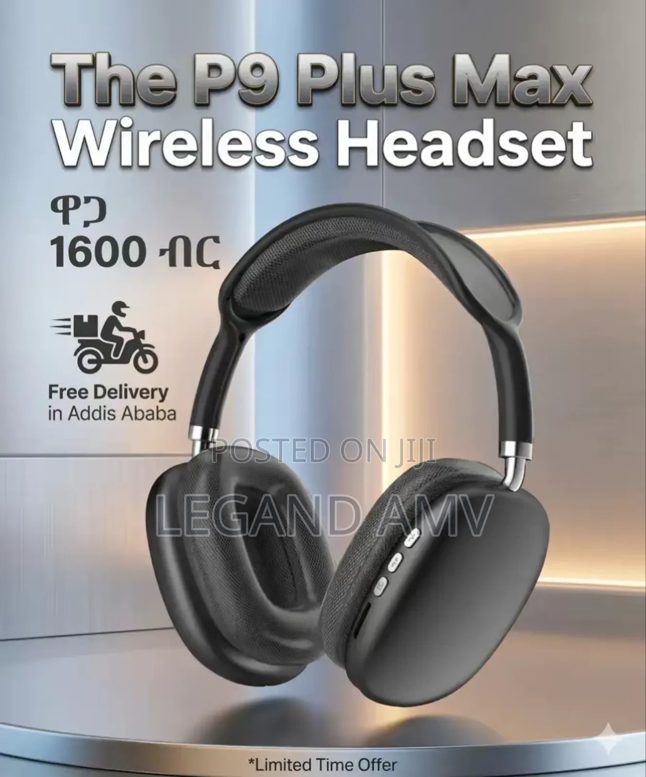 The P9 Plus Max Wireless Headset