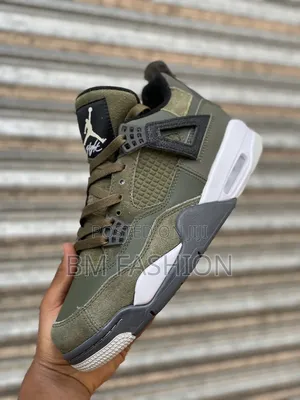 Jordan 4 "Olive Canvas" in Inspired