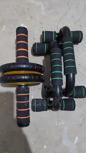 Abs Roller + Push Up Bar