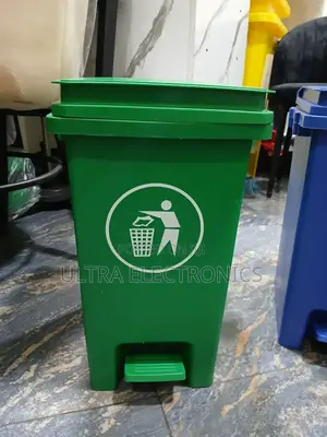 Garbage 30l Green Plastic Pedal Garbage Dustbin Designed for Waste