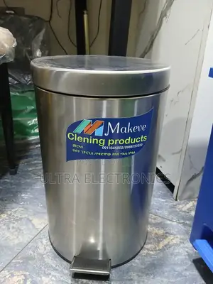 Garbage Stainless Steel Pedal Garbage Bin Branded by "Makeve Clening