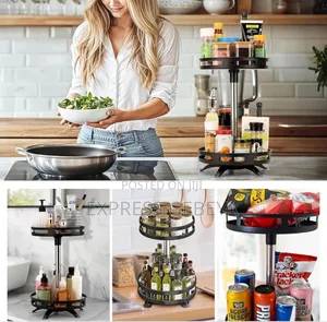 3 Tier Rotating Spice and Cosmotic Organizer
