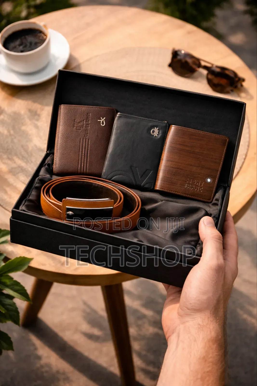 4 in 1 Premium Men’S Combo Set – (3 Wallets + 1 Belt)
