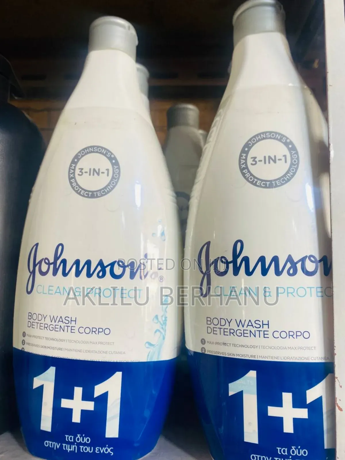 Johnson’S Clean Protect Body Wash – 3-in-1 – 400ml