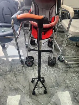 Quad Cane, Which Is a Type of Assistive Walking Stick Featuring a Four