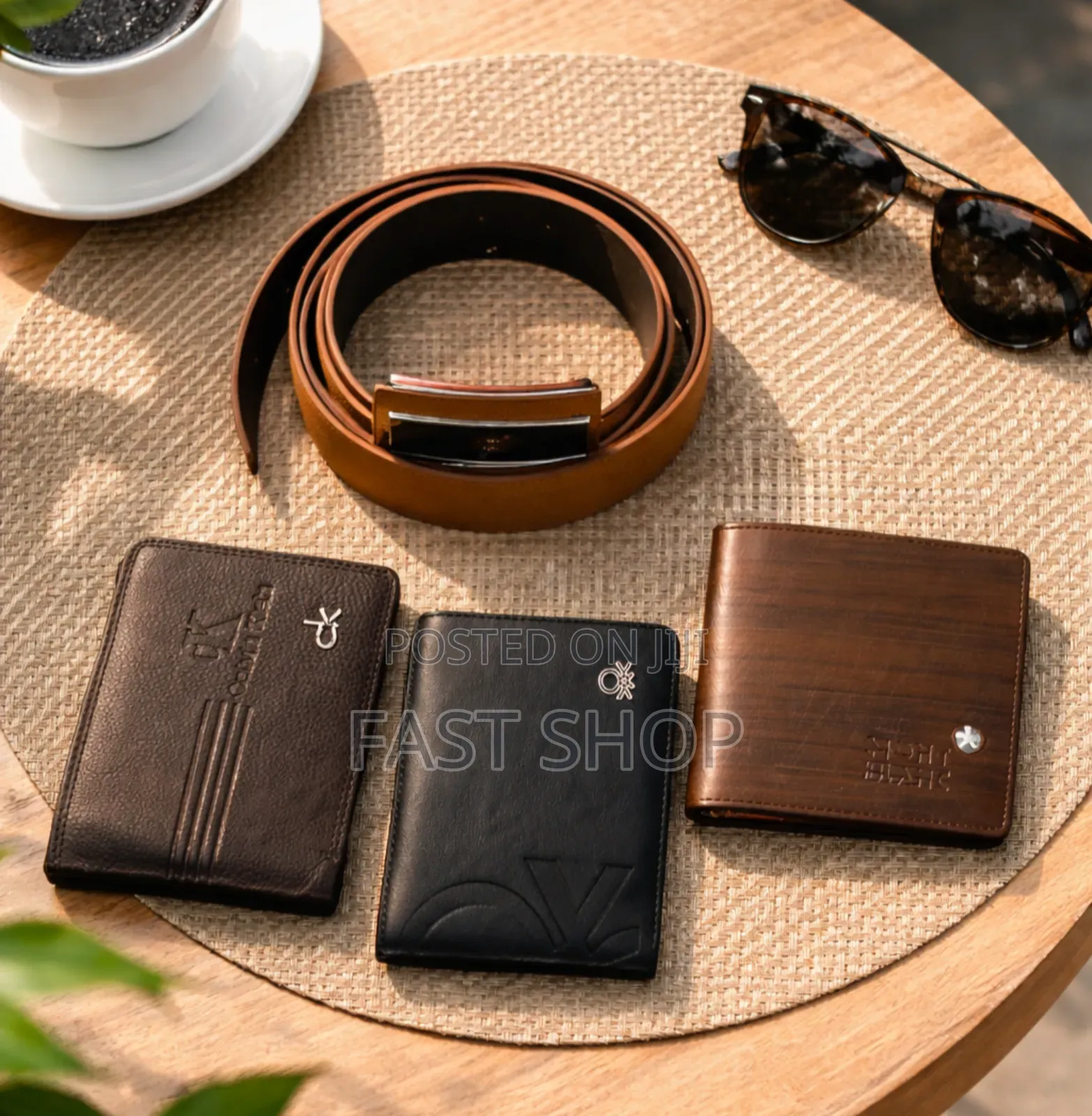 4 in 1 Premium Men’S Combo Set – (3 Wallets + 1 Belt)