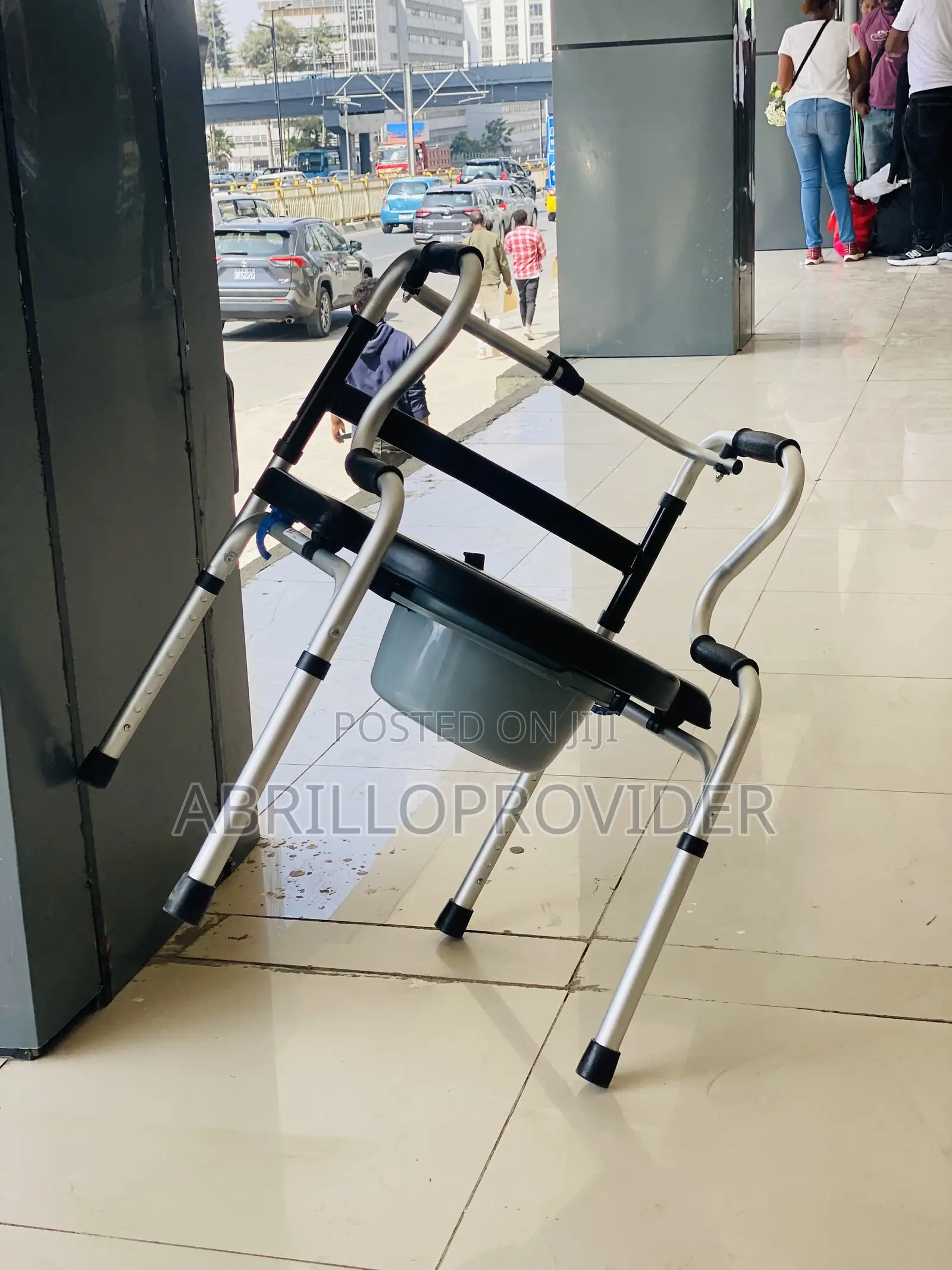 Commode Chair Toilet Safety Frames Adjustable, Lightweight, Compact
