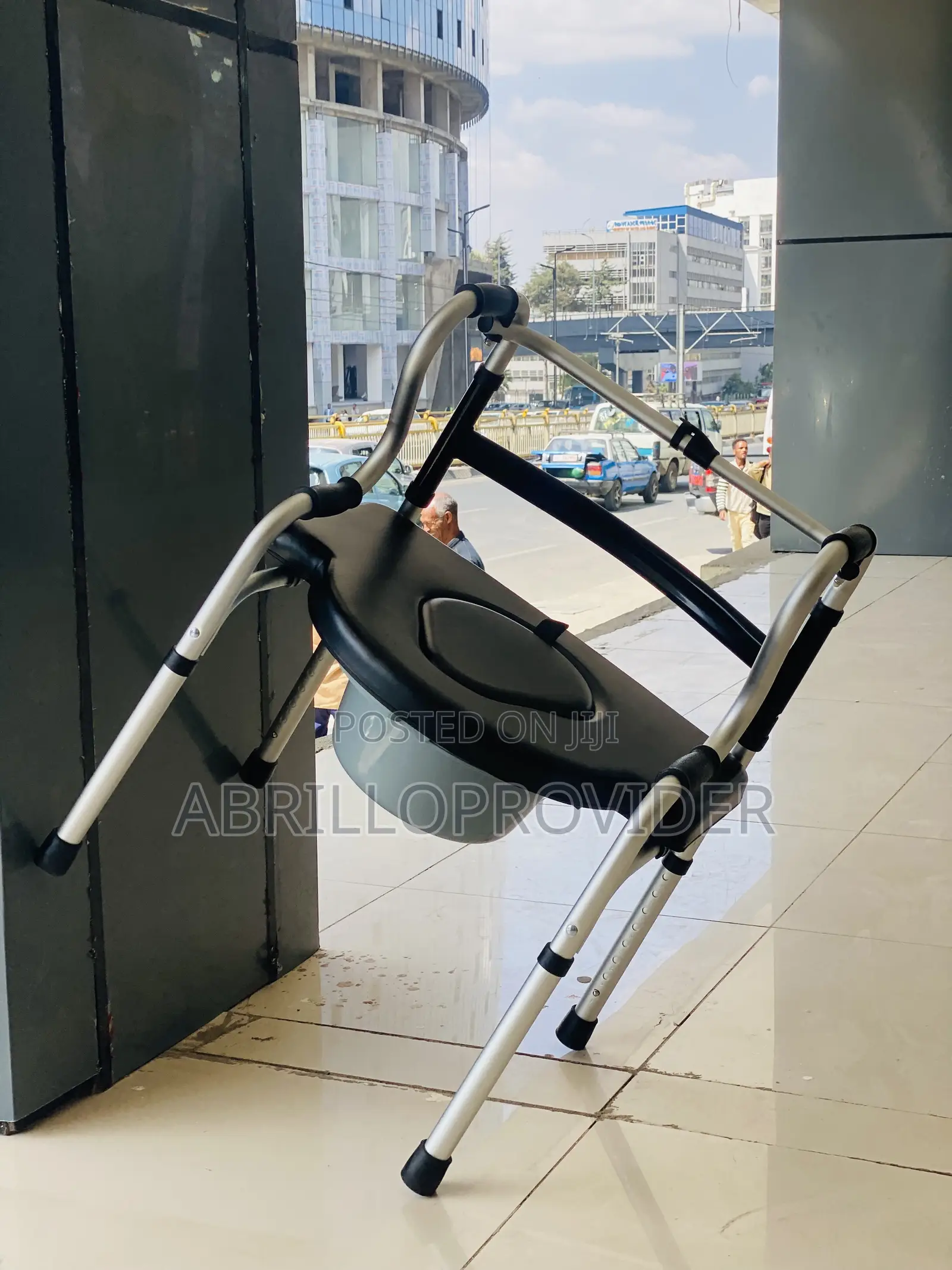 Walker Commode Chair Toilet Safety Frames Adjustable Lightweight Compa