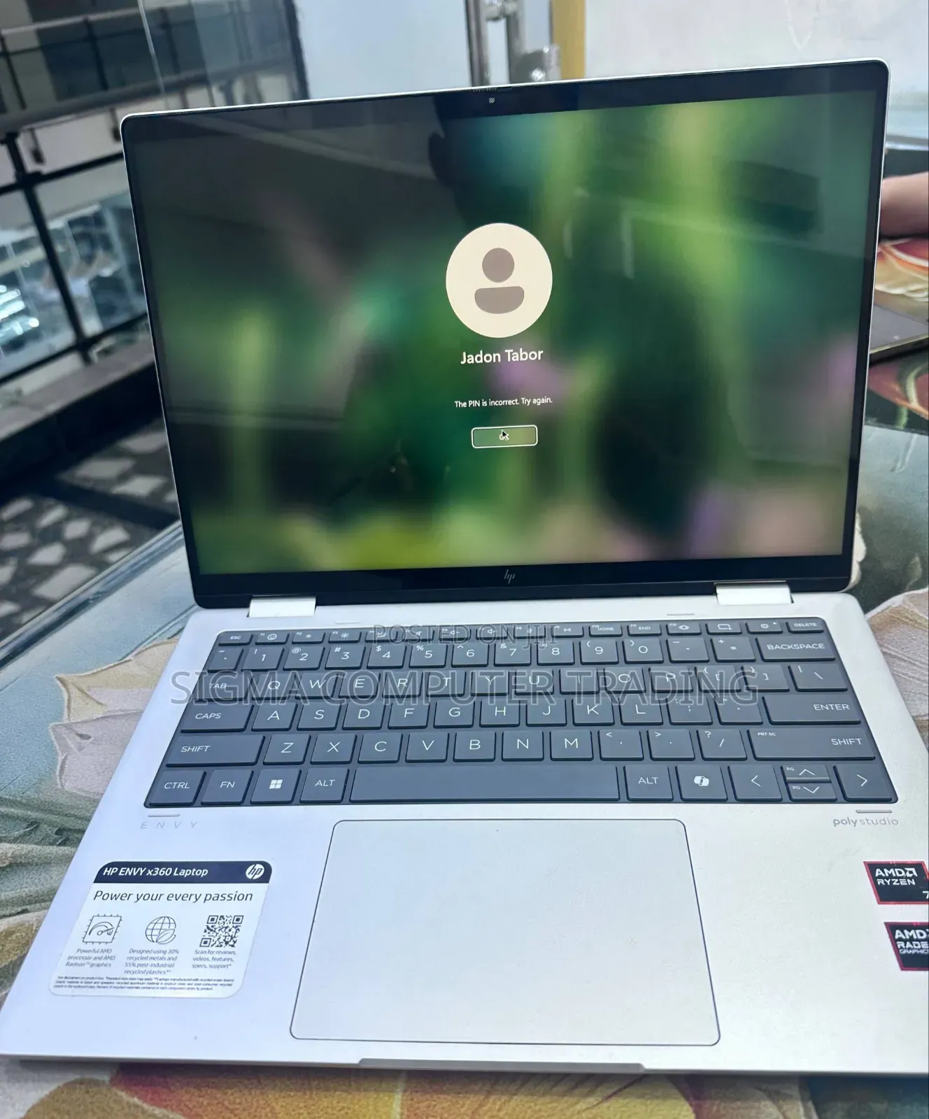 New Laptop HP Envy X360 16GB AMD Ryzen 7 SSD 1T
