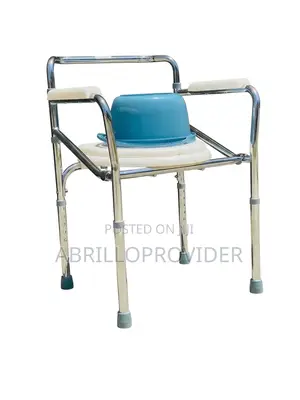Toilet Chair For Adults Seniors | Sturdy Aluminum Frame, Supports