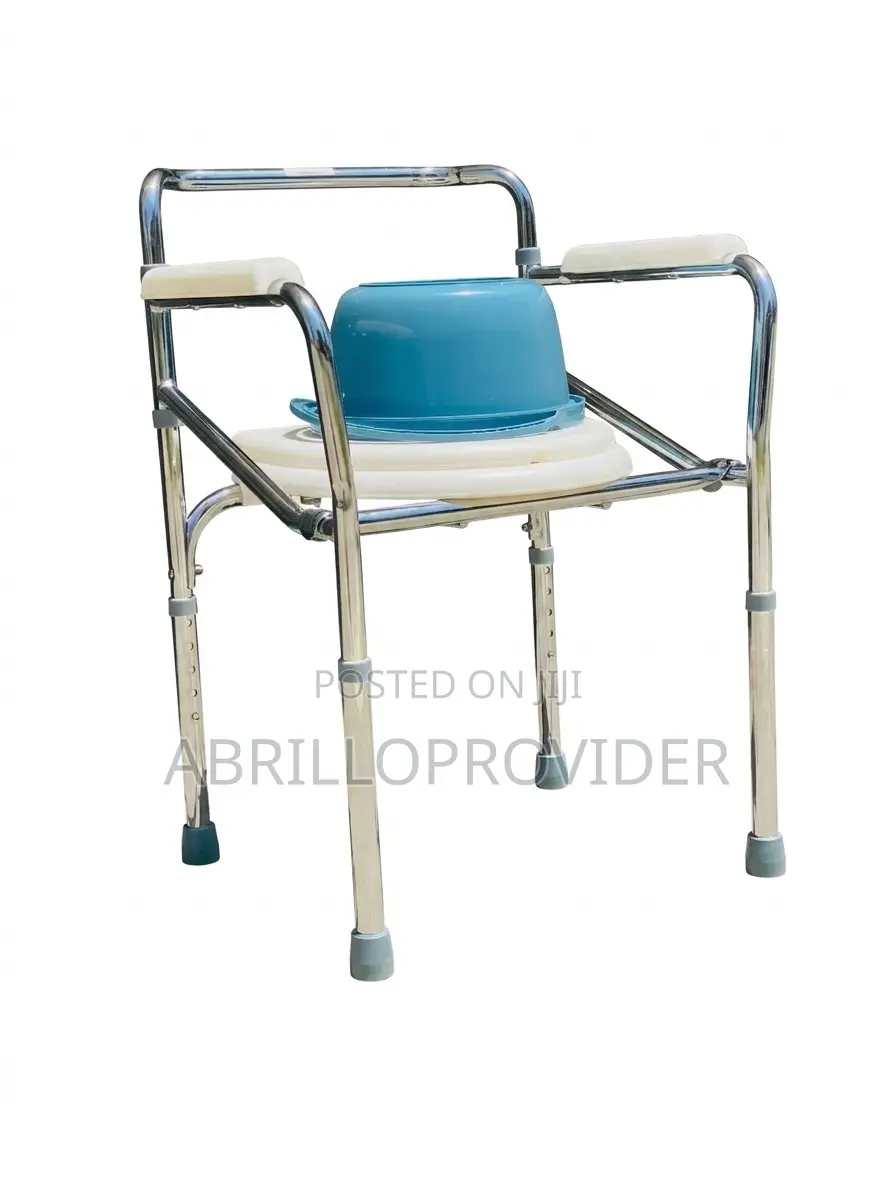 Toilet Chair For Adults Seniors | Sturdy Aluminum Frame, Supports