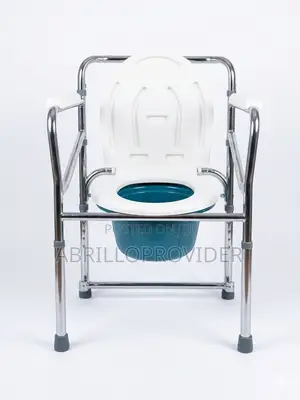 Foldable Commode Chair With Pot | Ideal For Senior Ci