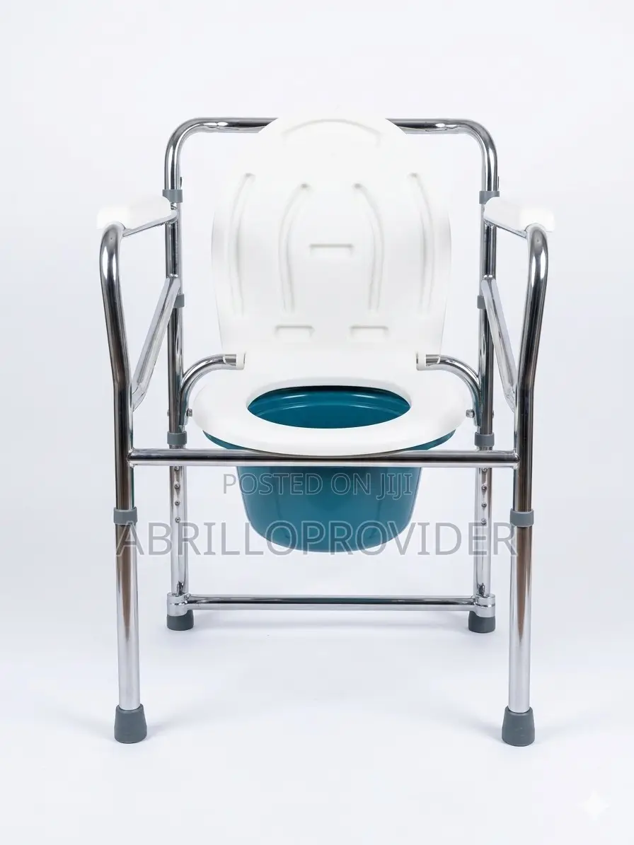 Foldable Commode Chair With Pot | Ideal For Senior Ci