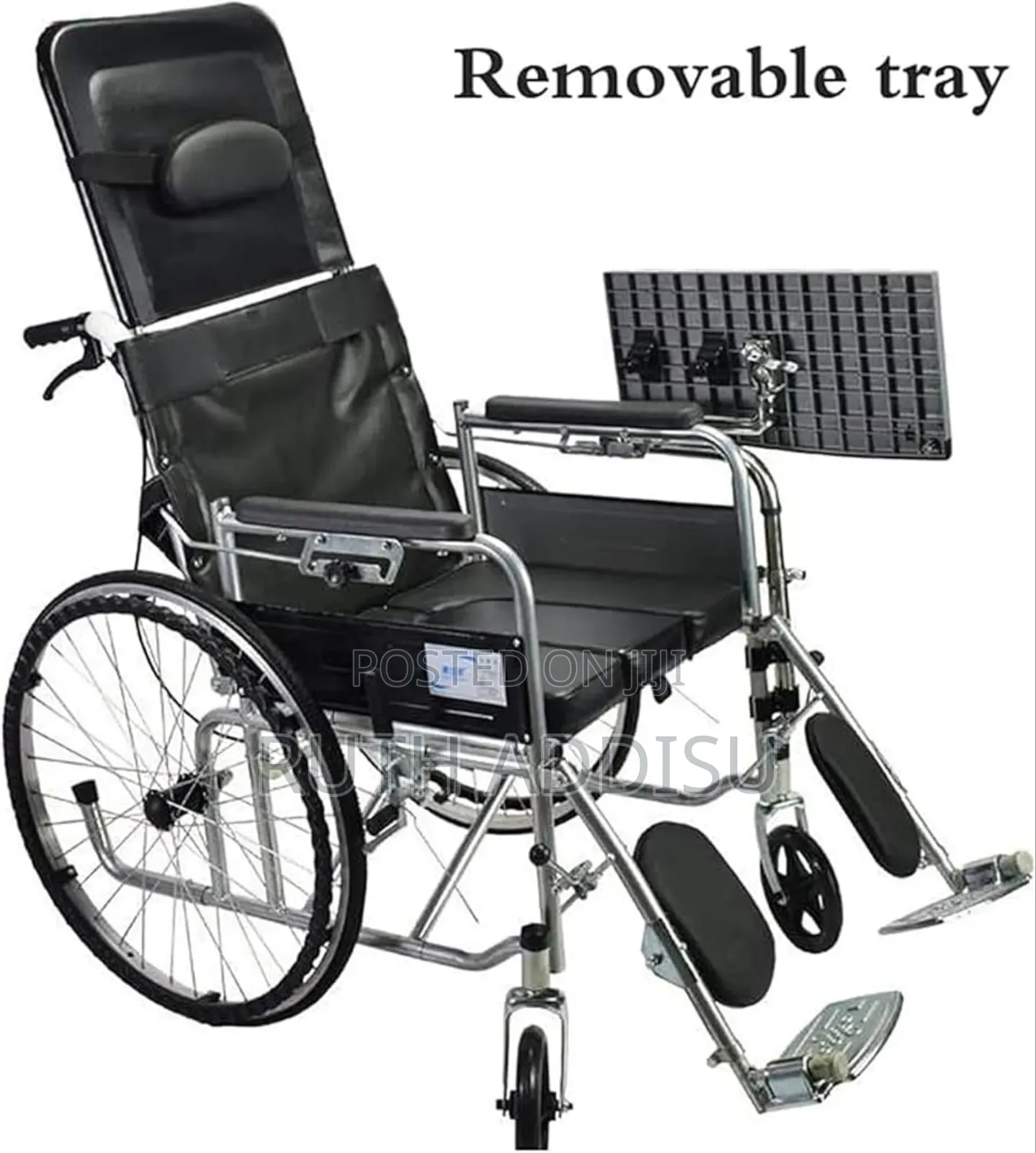 Equipmed Folding Manual Reclining Wheelchair Self Claming Wheelchair