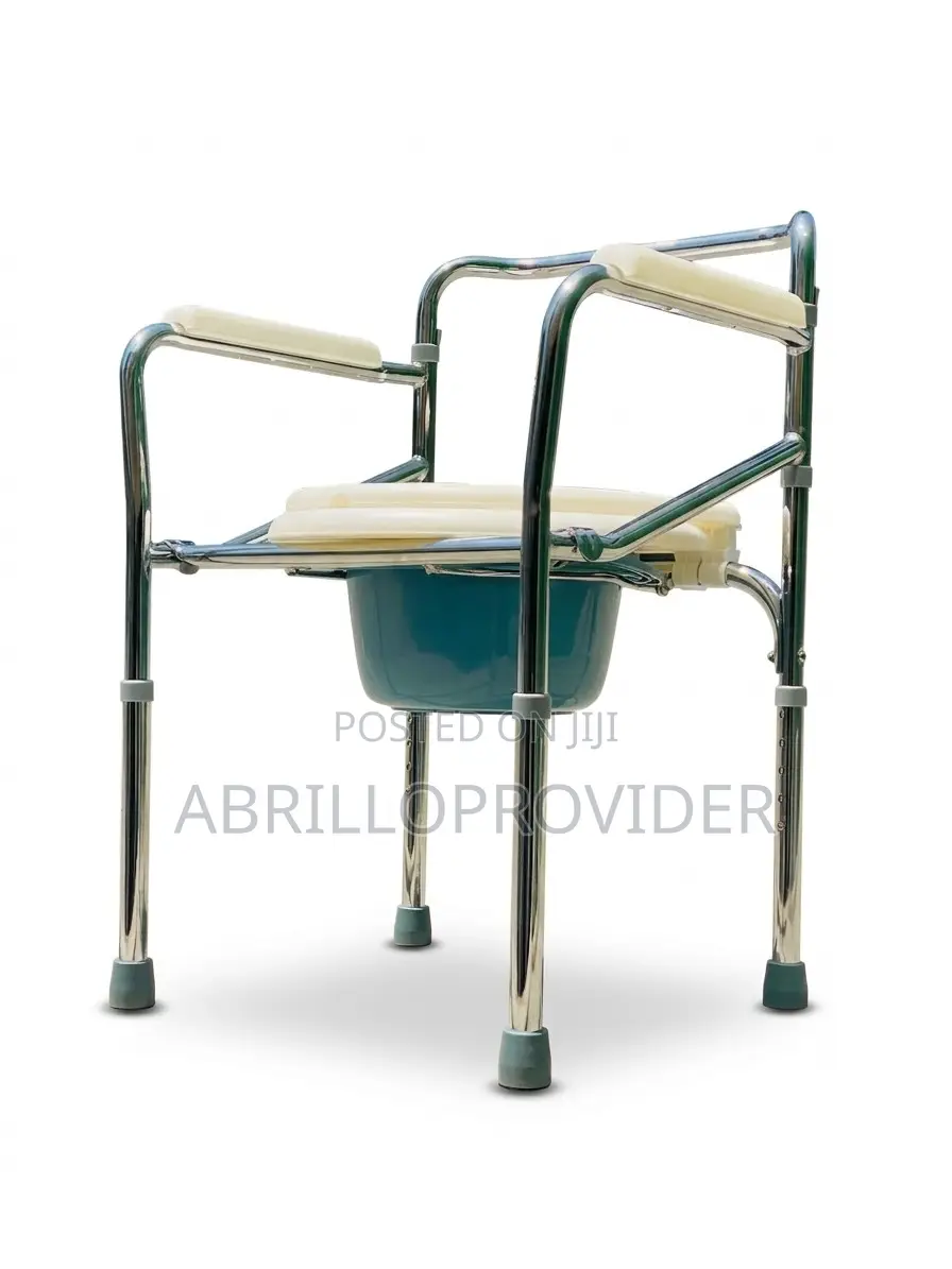 Toilet Pot Commode Portable Chair With Safety Rails| For Old People