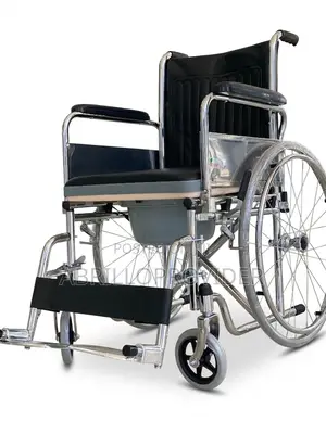 Toilet Commode, Wheelchair For Full Arms, Transport Wheelchair
