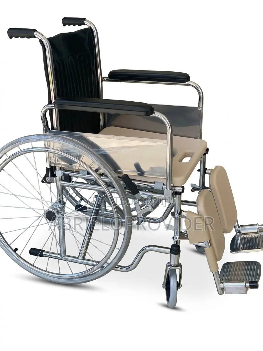 Hospital Wheel Folding Wheelchair - Cushion Seat Wheelchairs/Chair