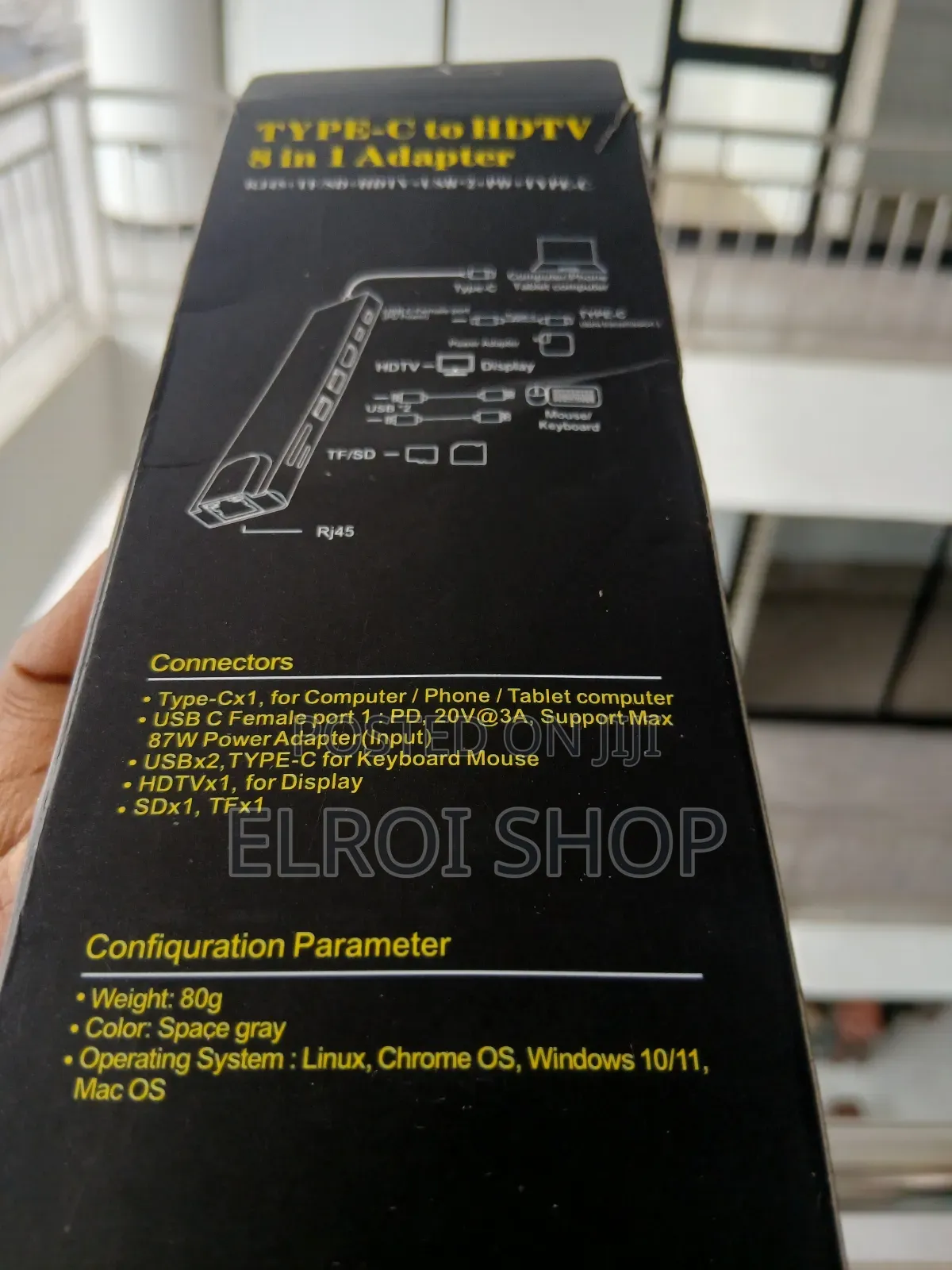 Type - C To Hd Tv 8 In 1 Multi Port