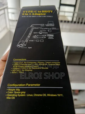 Type - C To Hd Tv 8 In 1 Multi Port