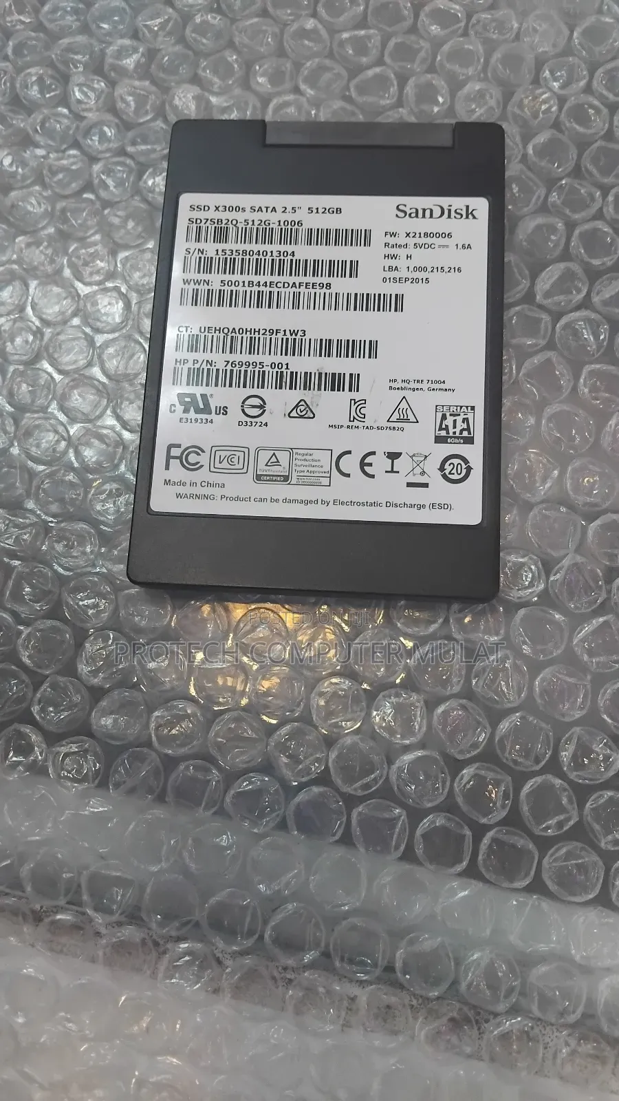 Sata SSD Sandisk 512gb SSD X300s Sata 2.5" 512gb