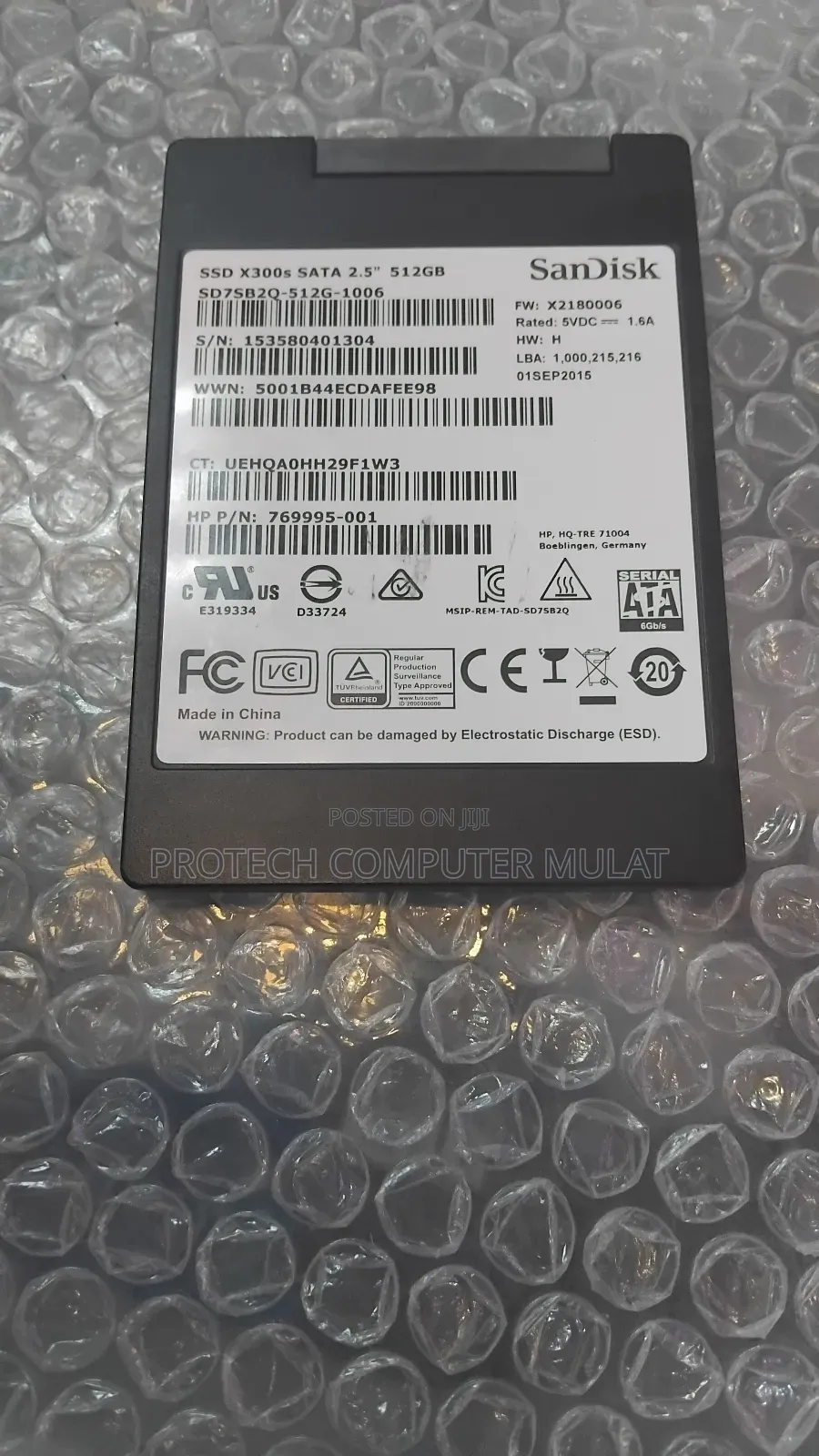 Sata SSD Sandisk 512gb SSD X300s Sata 2.5" 512gb
