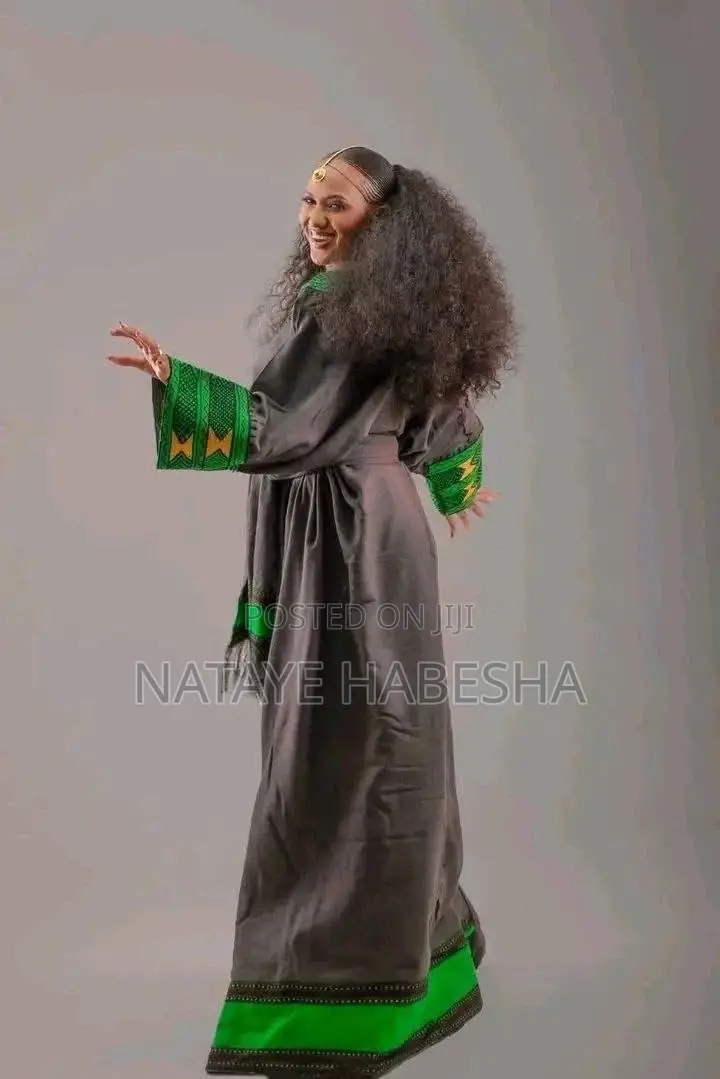 Habesha Kemis የሀበሻ ቀሚስ ሽፎን Yehabesha Libs የሐበሻ ልብስ Traditional Dress