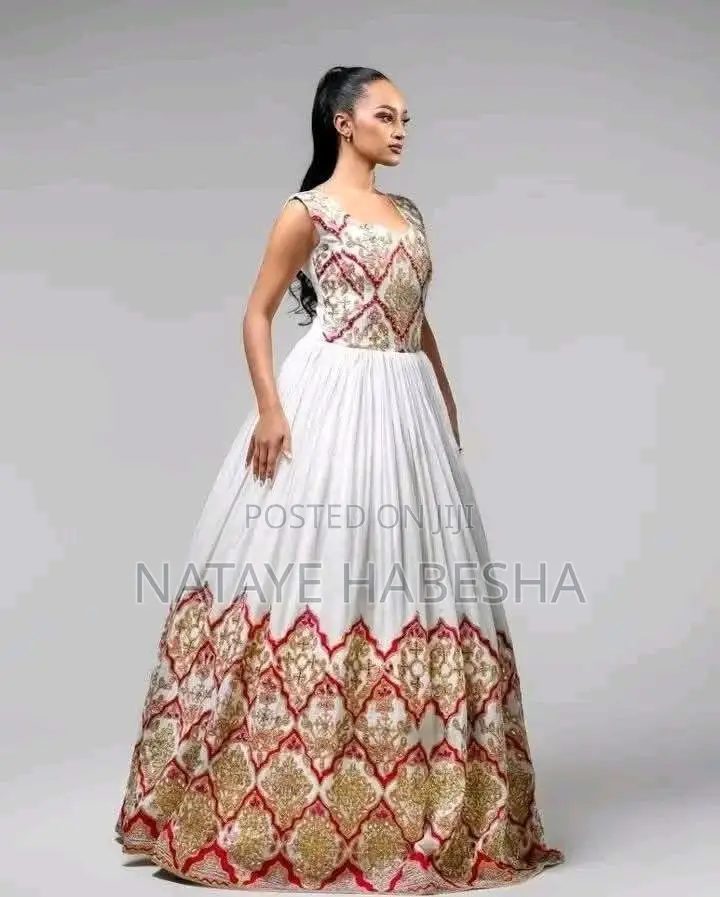 Habesha Kemis የሀበሻ ቀሚስ ሽፎን Yehabesha Libs የሐበሻ ልብስ Traditional Dress