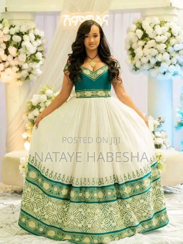 Habesha Kemis የሀበሻ ቀሚስ ሽፎን Yehabesha Libs የሐበሻ ልብስ Traditional Dress