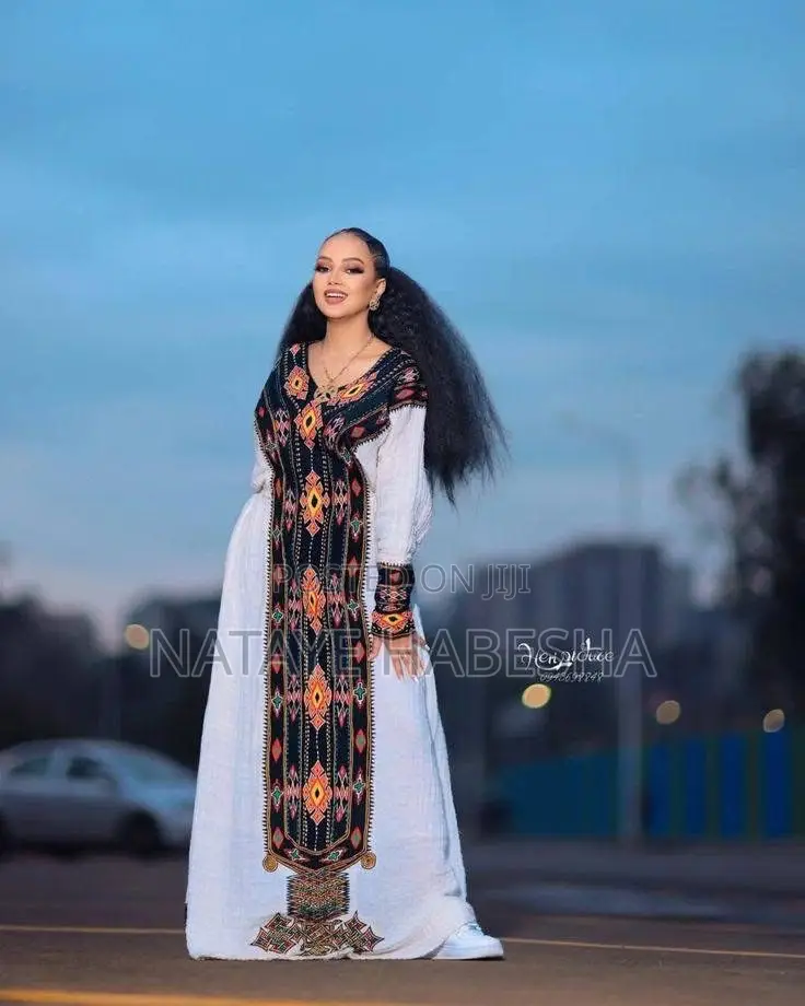Habesha Kemis የሀበሻ ቀሚስ ሽፎን Yehabesha Libs የሐበሻ ልብስ Traditional Dress