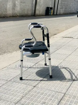 Folding Commode Chair, Portable Bathroom Chair for Pregnant Women