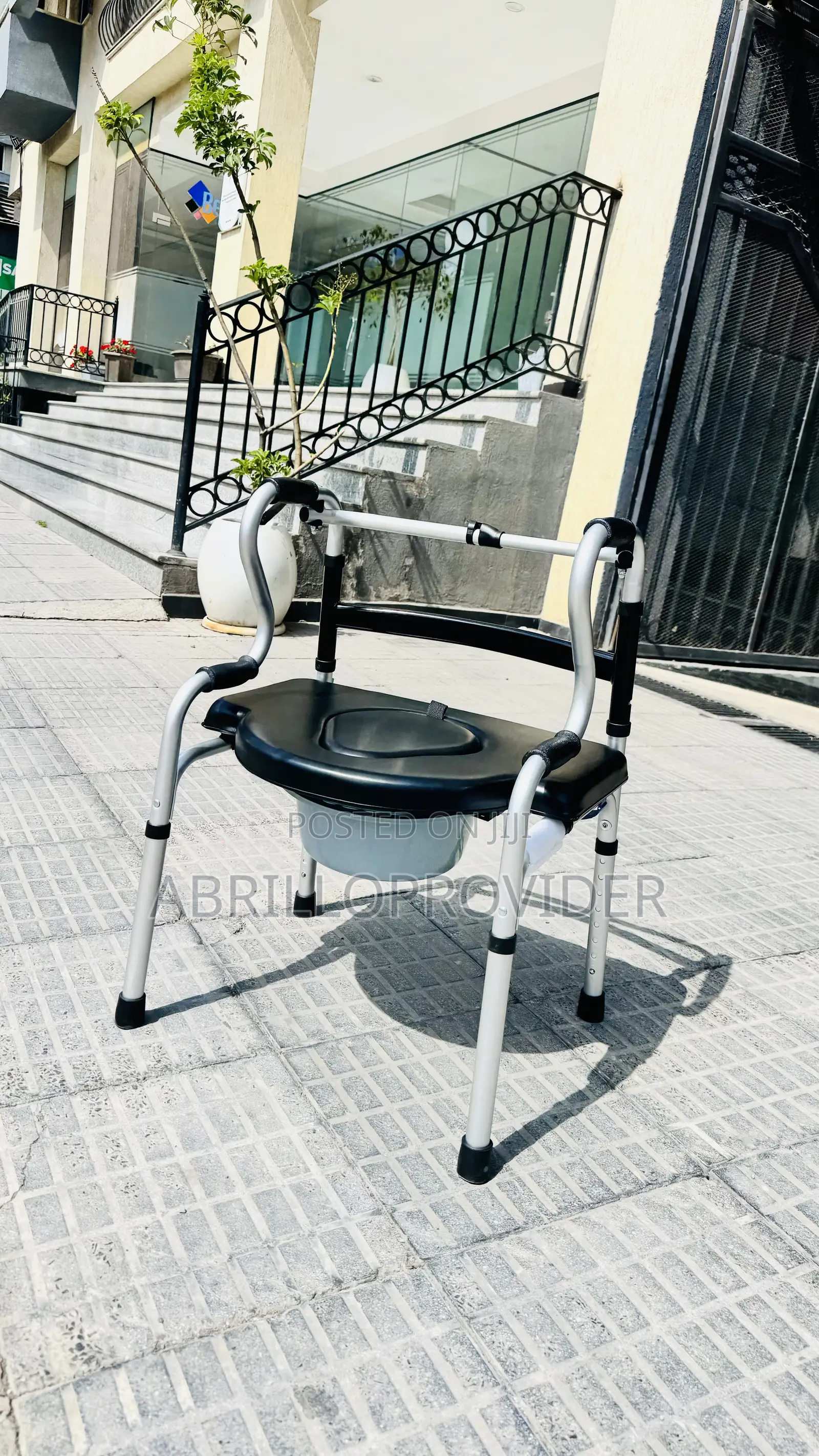 Commodes Folding Commode Chair, Portable Bathroom Chair for Pregnan