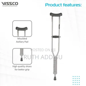 Underarm Crutches for Adults – Adjustable Walking Crutches Axillary
