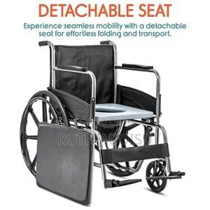 Entros Foldable Premium Mag Wheel Commode Wheelchair With ዊልቸር አዲስ