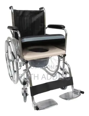 China High-Quality High-Back Commode Wheelchair Almunium Wheelchair