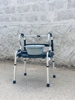 Walker Bathroom Seat Carbon Steel Chair for Eldly Adjustable Height