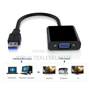 Usb to Vga External Graphic Card Video Converter Cable Forlaptoppc