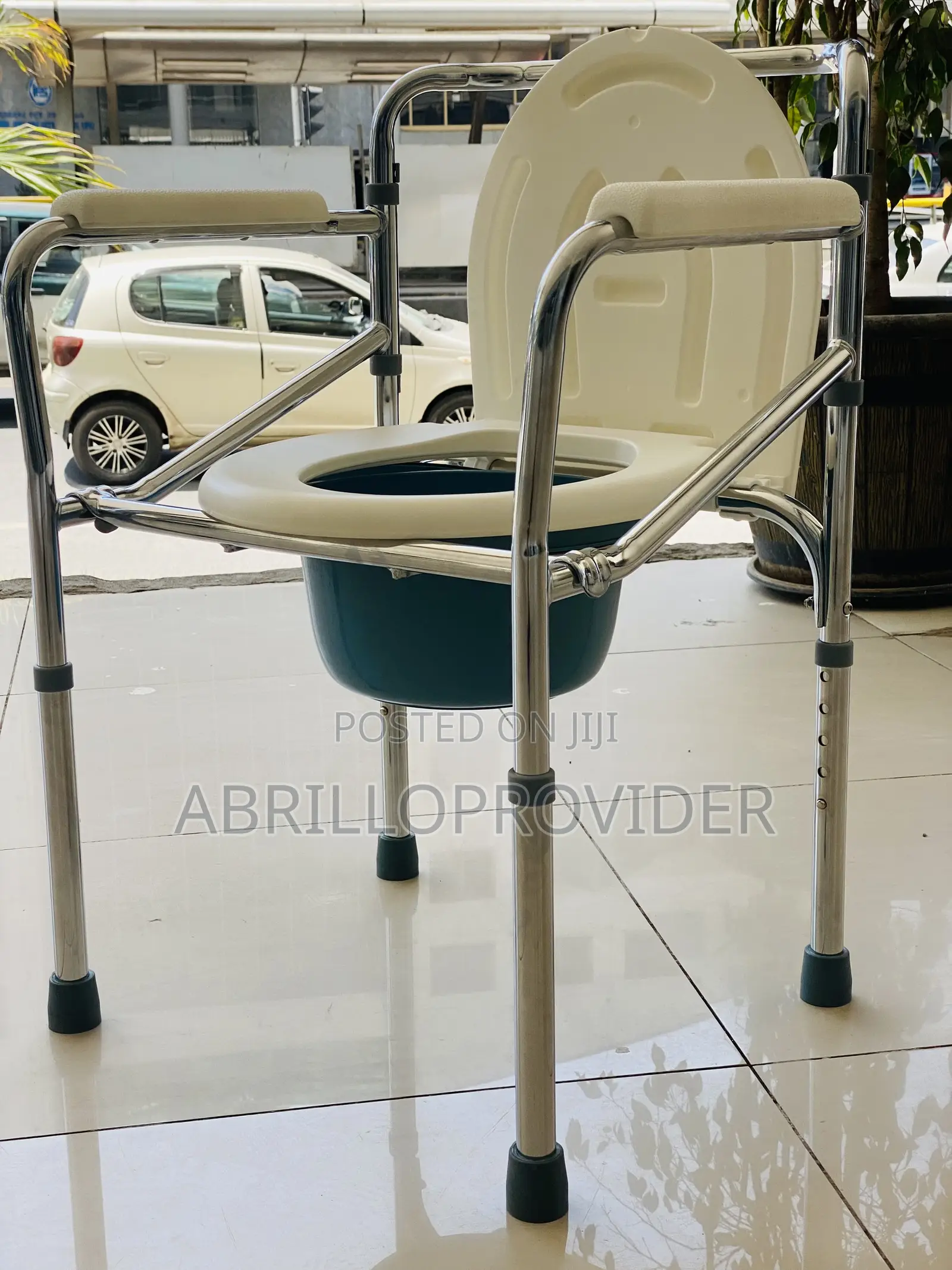 Toilet Pot | Portable Commode Chair With Safety Rails| For Old