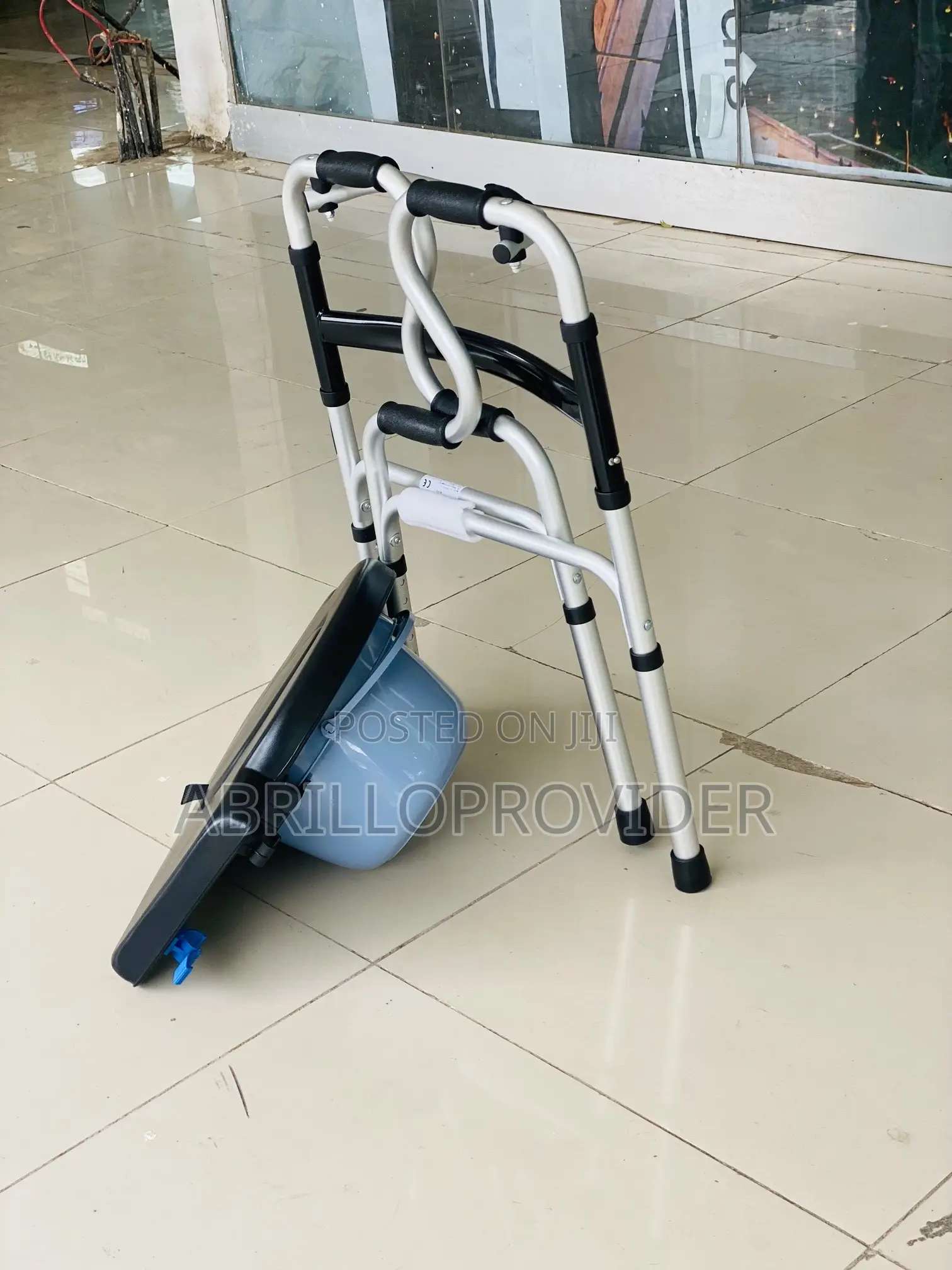 Rolling Walker Rollator Aluminum Foldable Adjustable Height 75kg