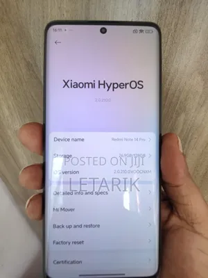 New Xiaomi Redmi Note 14 Pro 128 GB Red