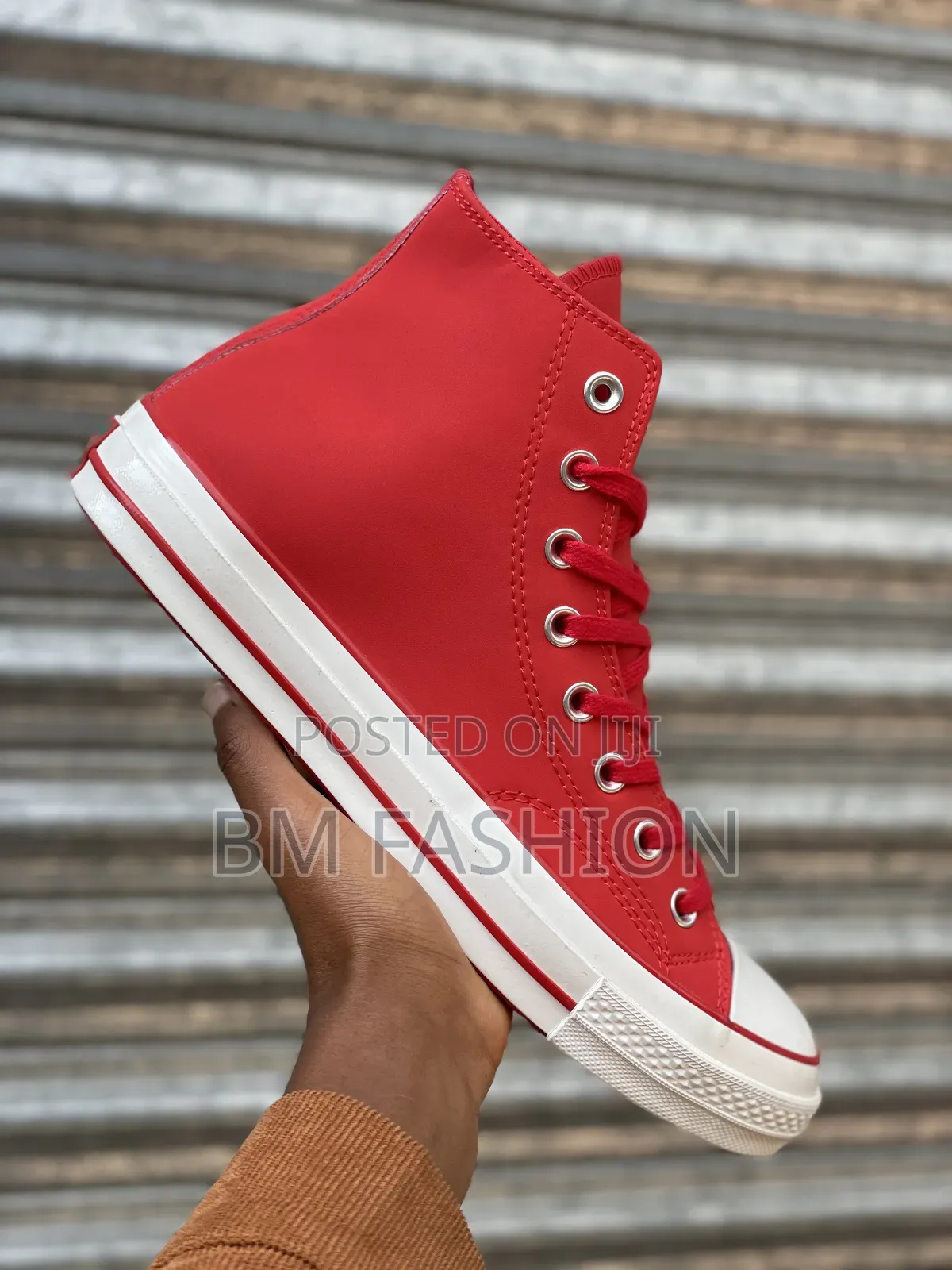 Bold Red Converse Chunk Taylor "Stand Out in Style"