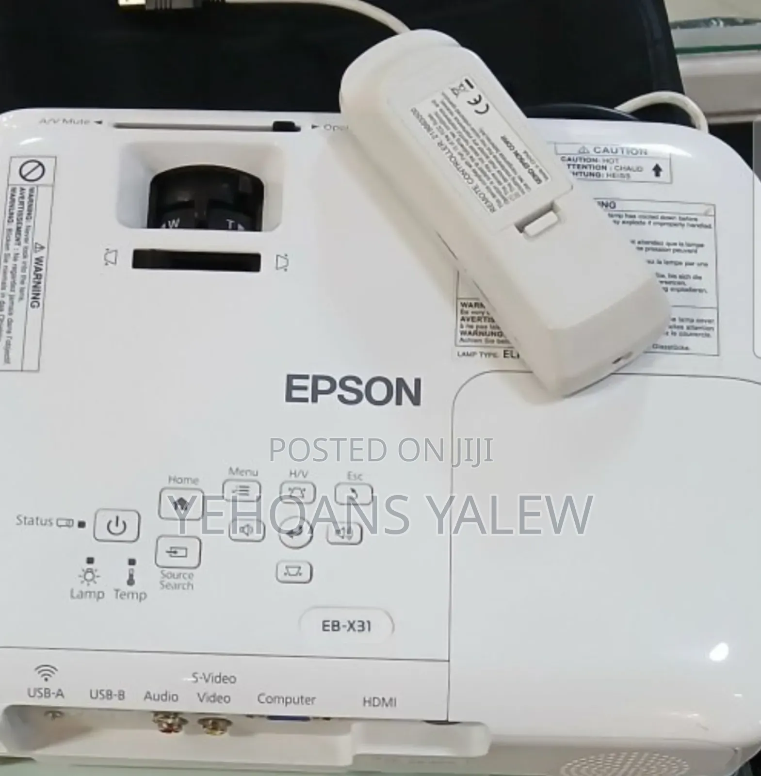 Epson Projector With Remote Model Name: Eb-X31 Hardware Interface: