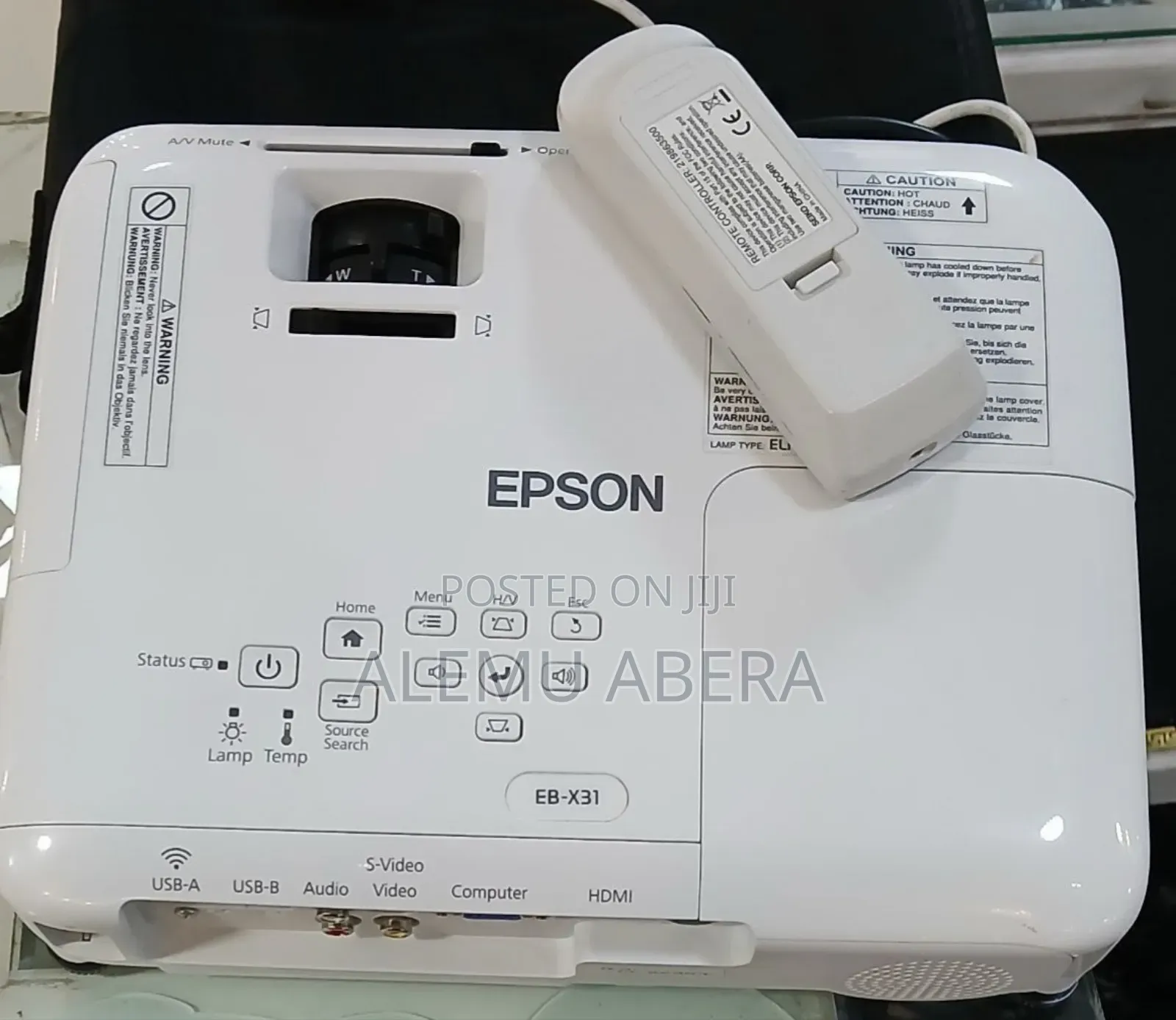 Epson Projector With Remote Model Name: Eb-X31