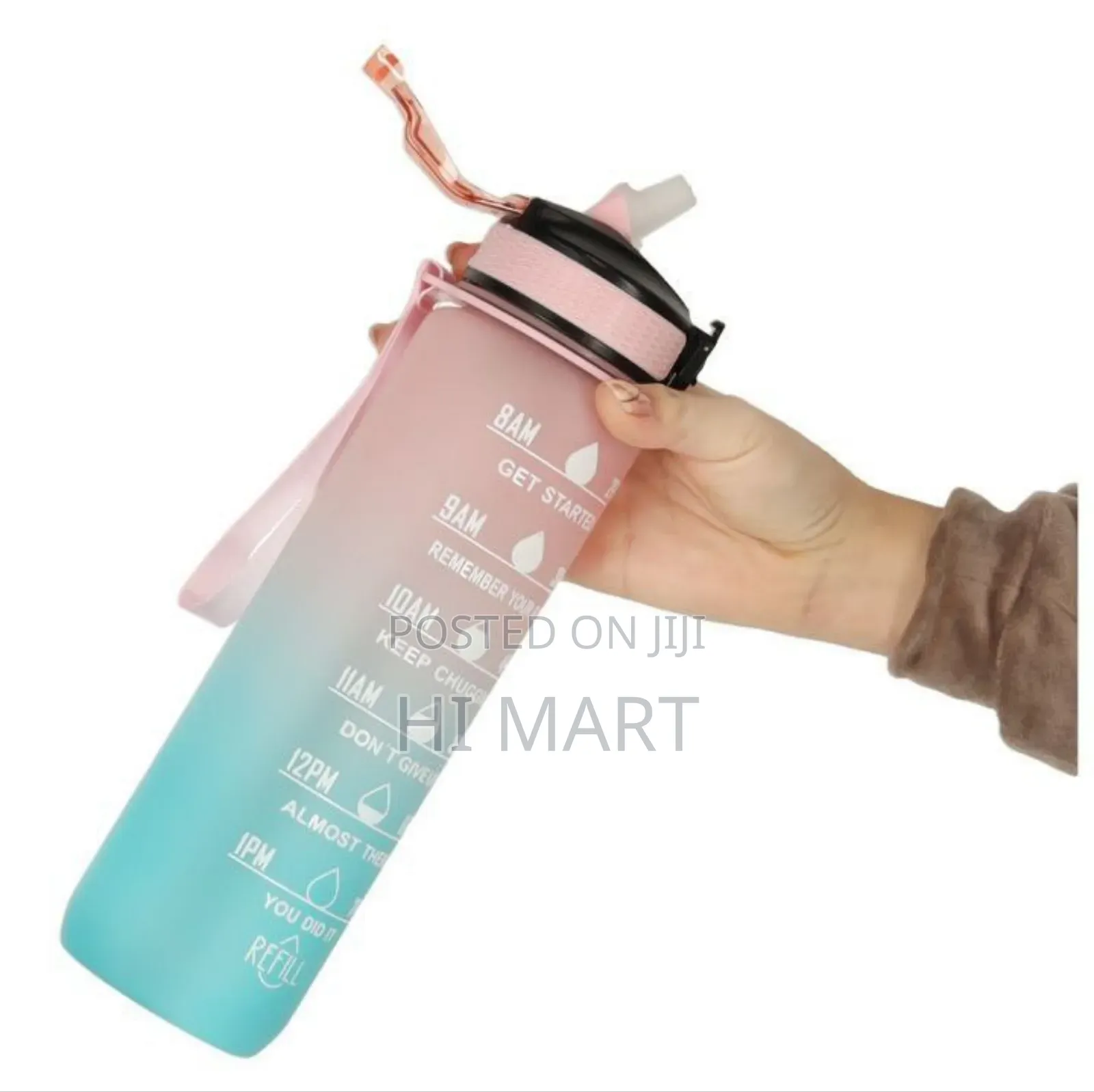 High Quality 900ml Water Bottle With Straw