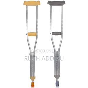 Underarm Adjustable Aluminum Crutch, Tall Adult, 1pr Ethiopia Crutches