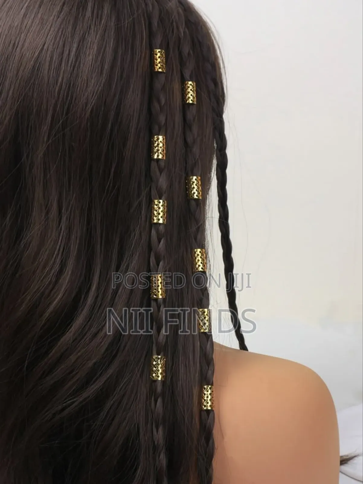 Golden Braid Ring for Hair and Hijab