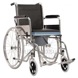 Wheelchair Commode Arm and Foot Rest Removable Wheelchair Medical